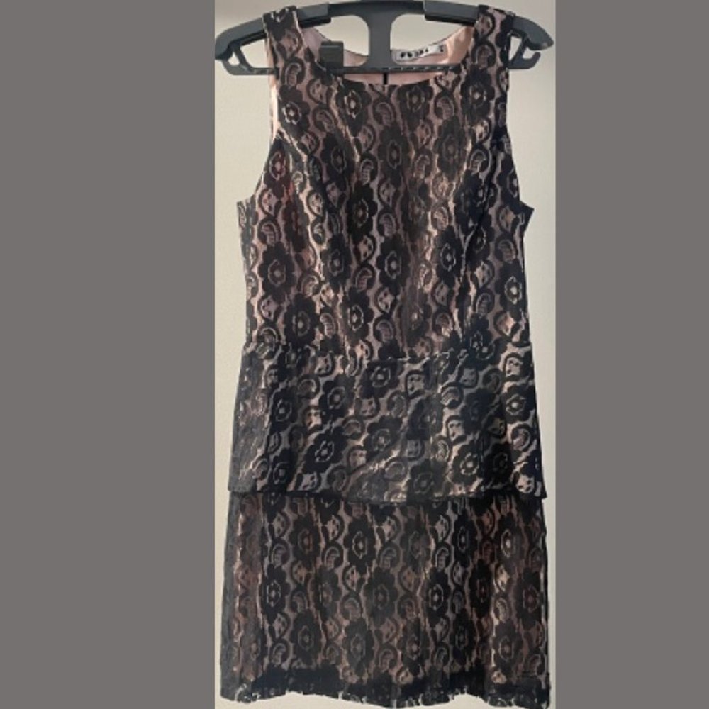 284 Lace Peplum Dress